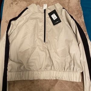 Cropped windbreaker jacket